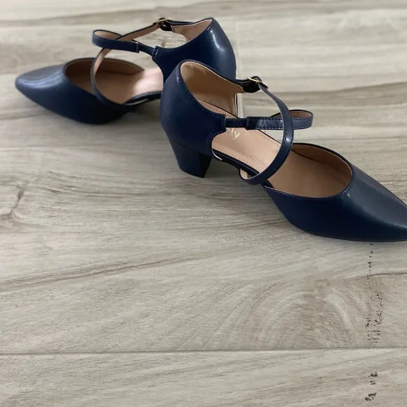 New Peijely Navy Blue Women's Shoes, Size 44/ 10 - Picture 5 of 8